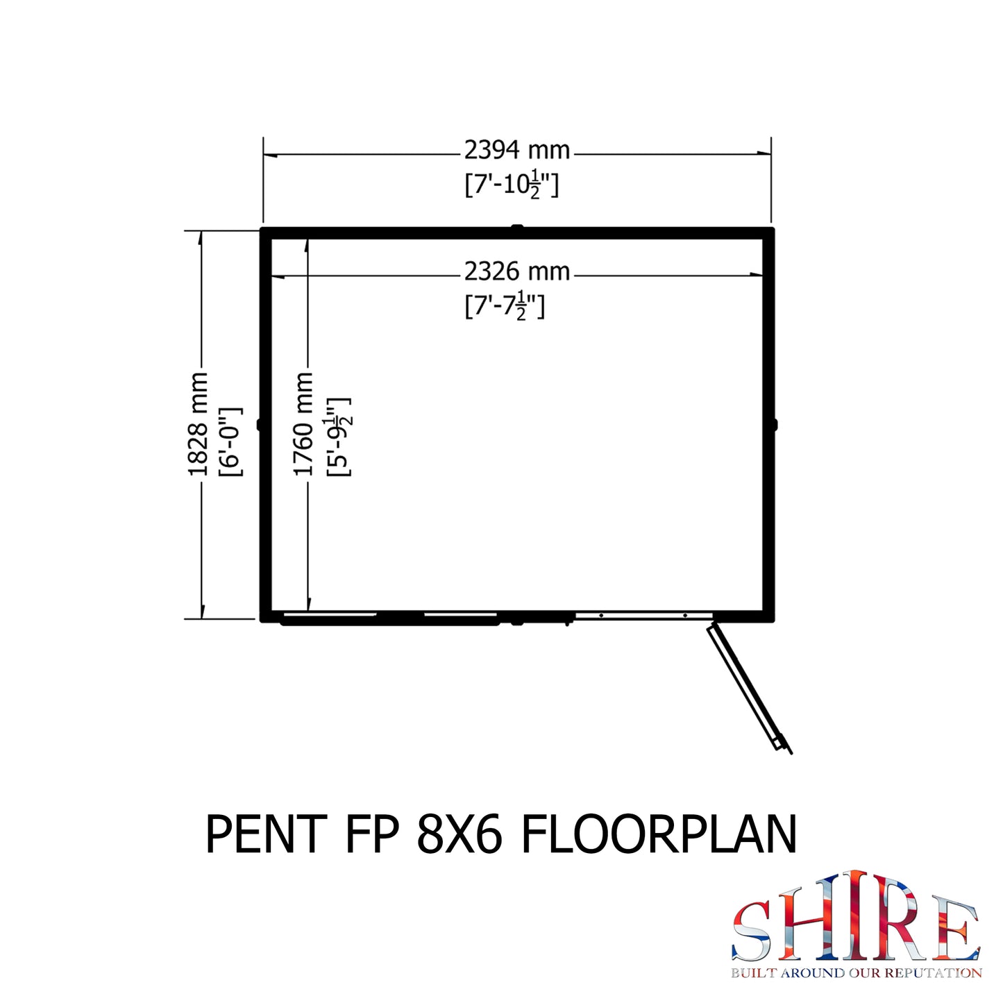 Shire Pent 8 x 6