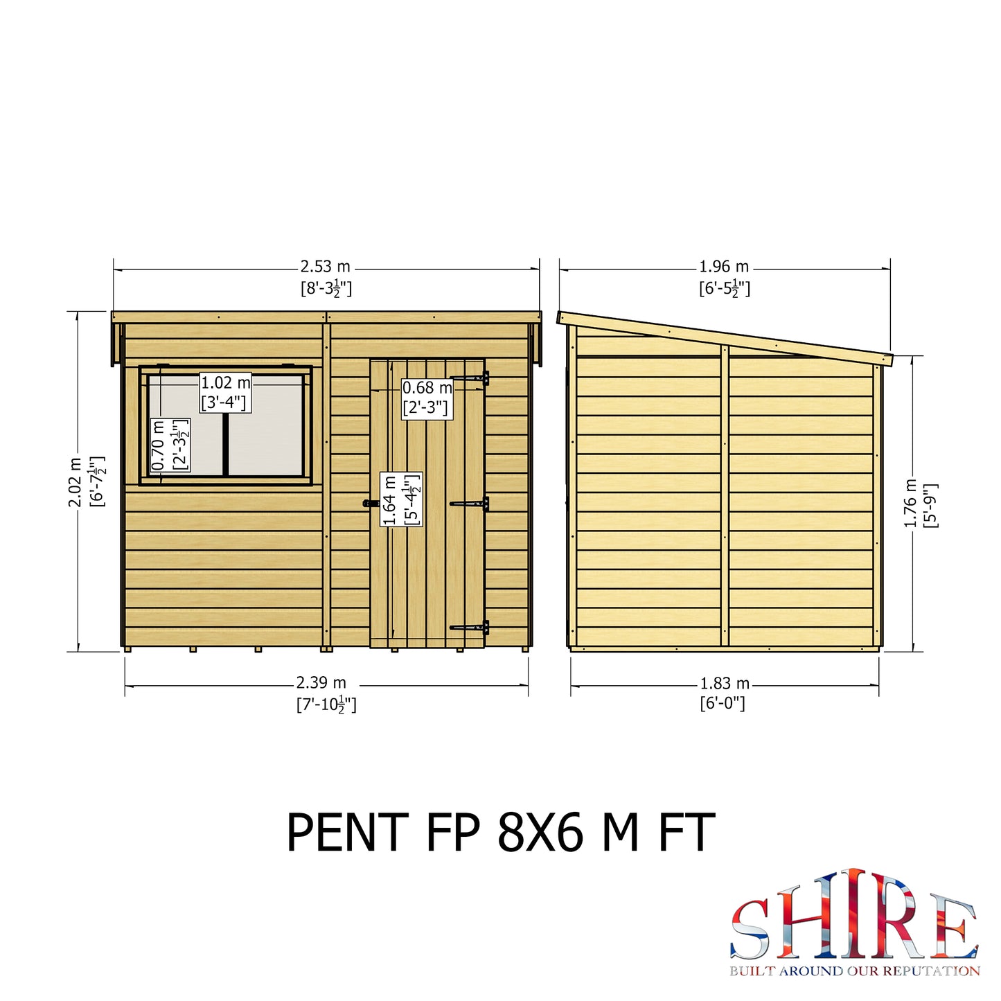 Shire Pent 8 x 6