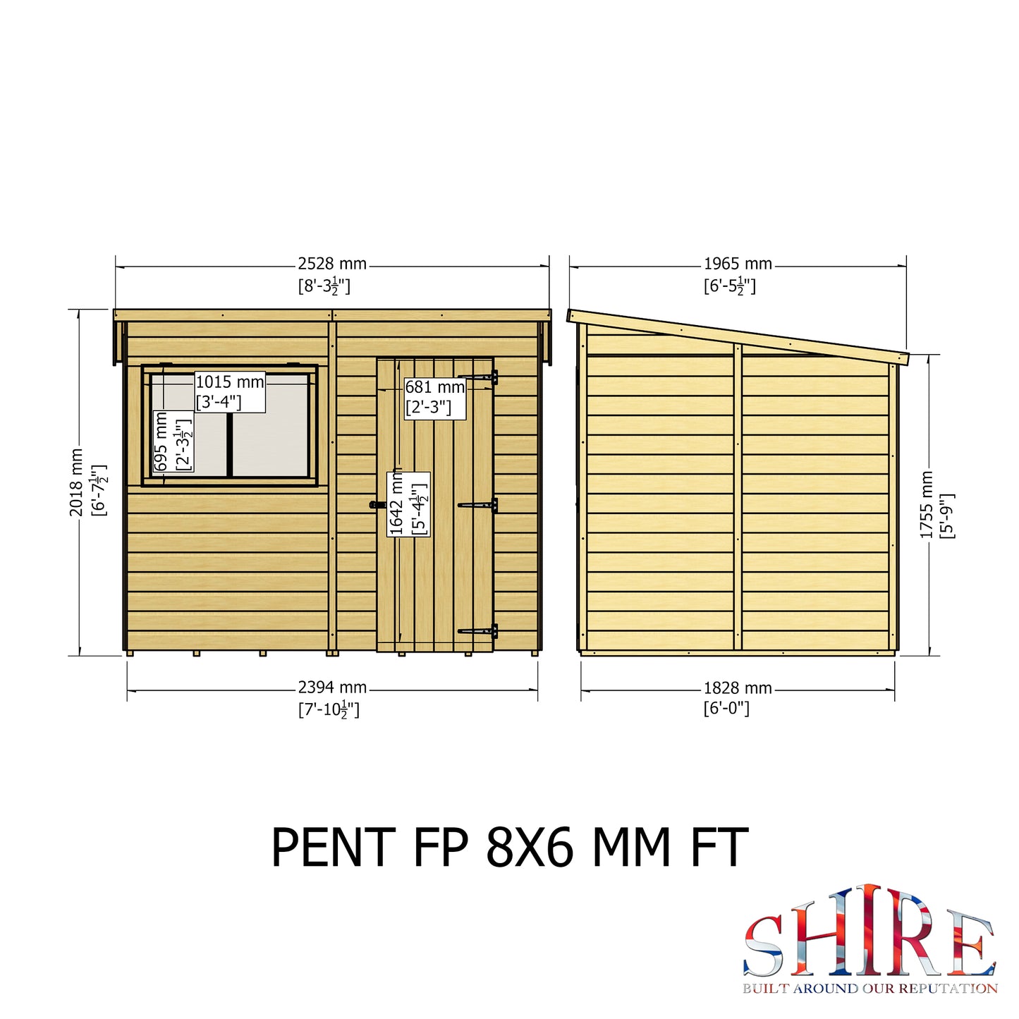 Shire Pent 8 x 6