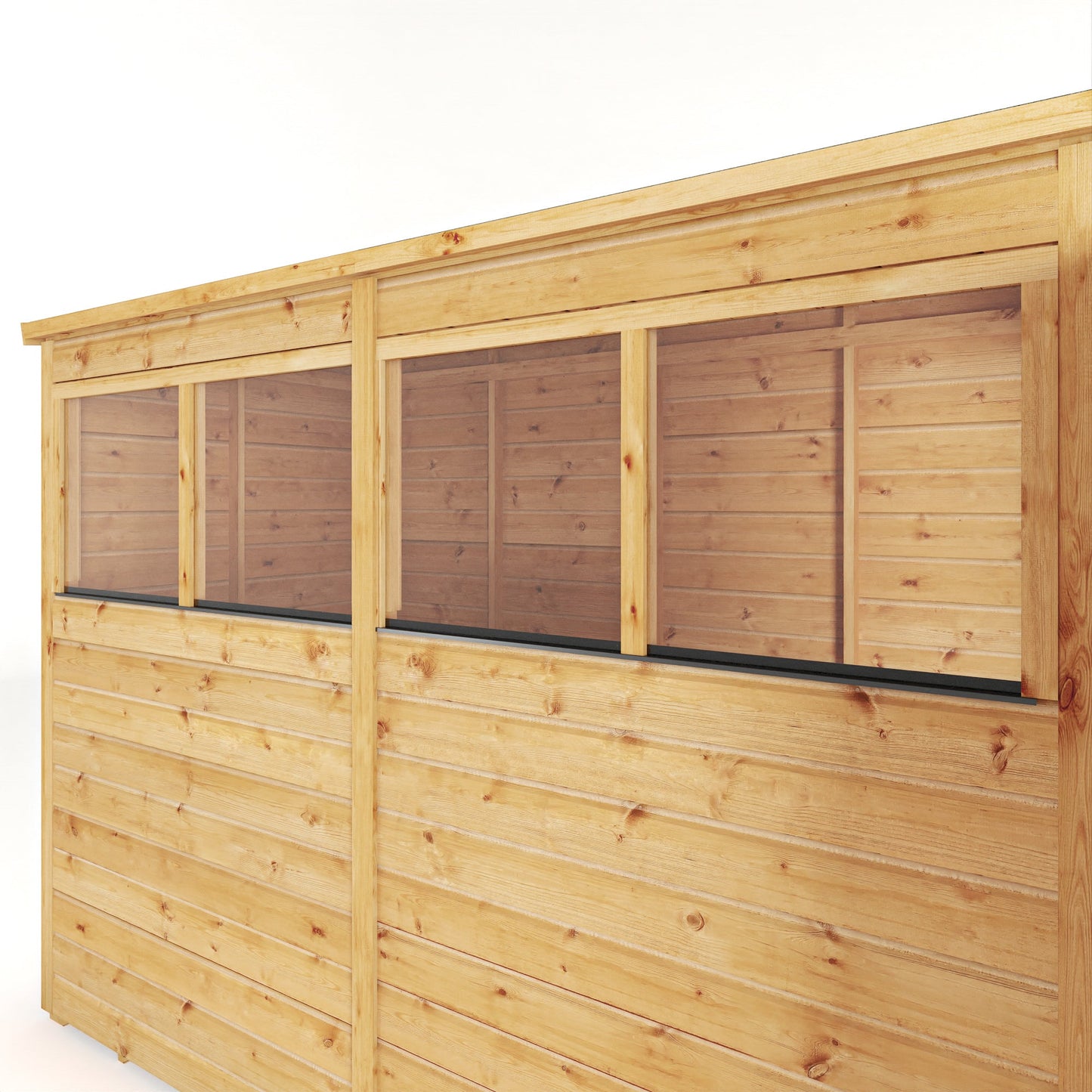 Mercia 8x4 Woodsman Shiplap Pent - Styrene