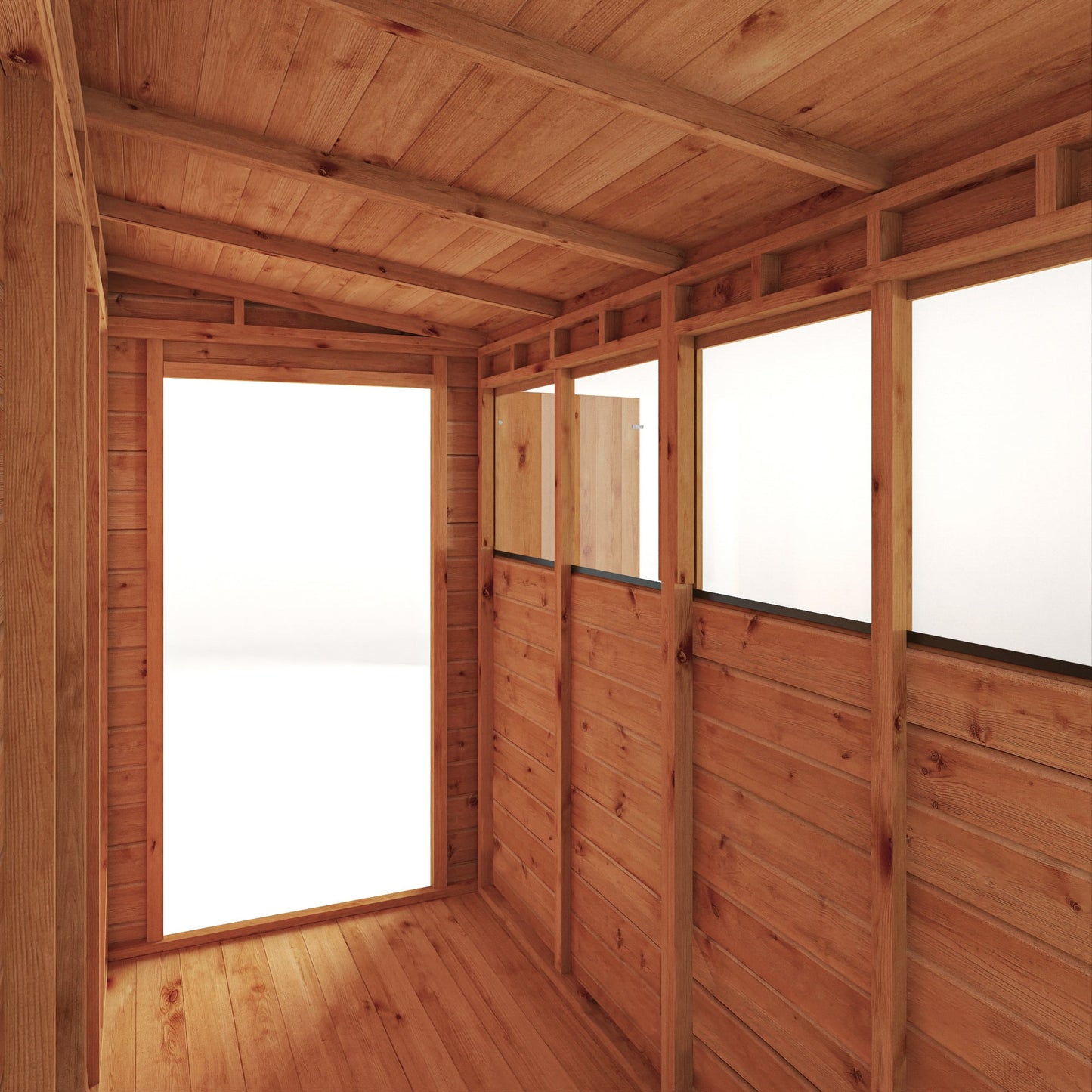 Mercia 8x4 Woodsman Shiplap Pent - Styrene