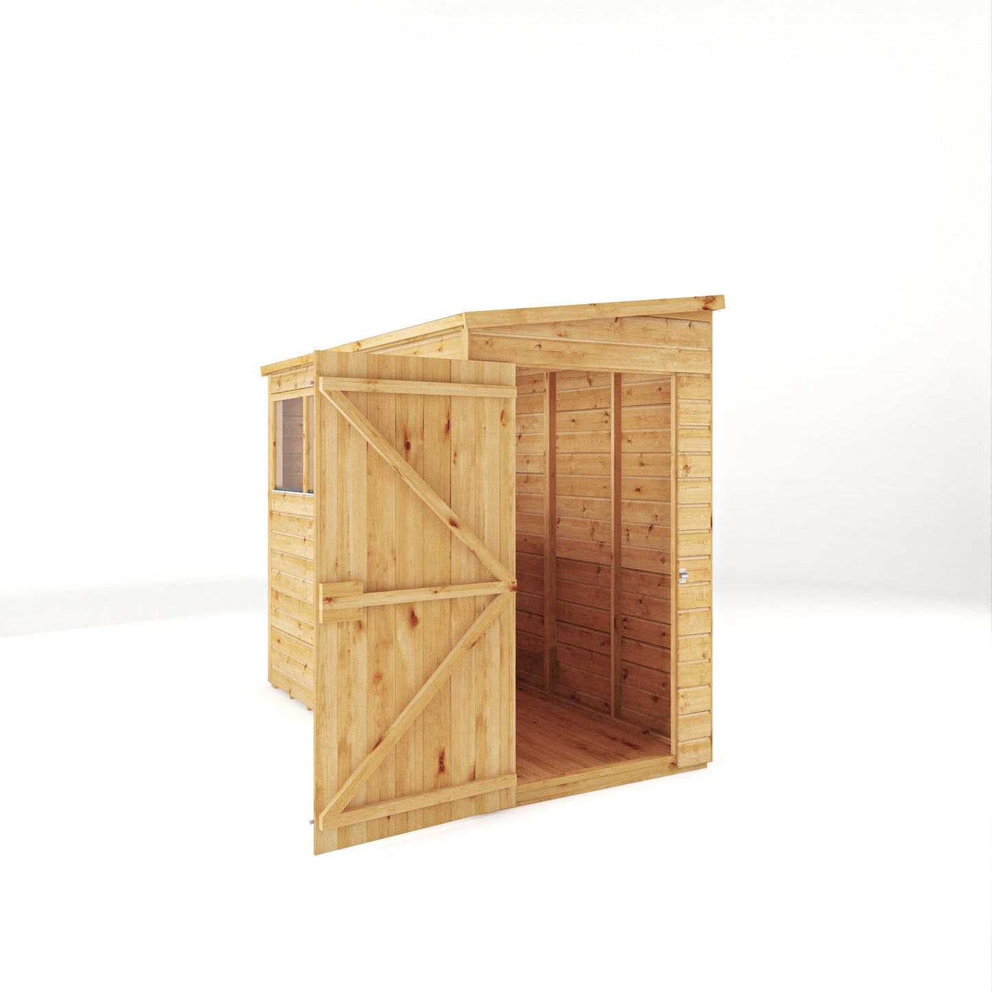 Mercia 8x4 Woodsman Shiplap Pent - Styrene