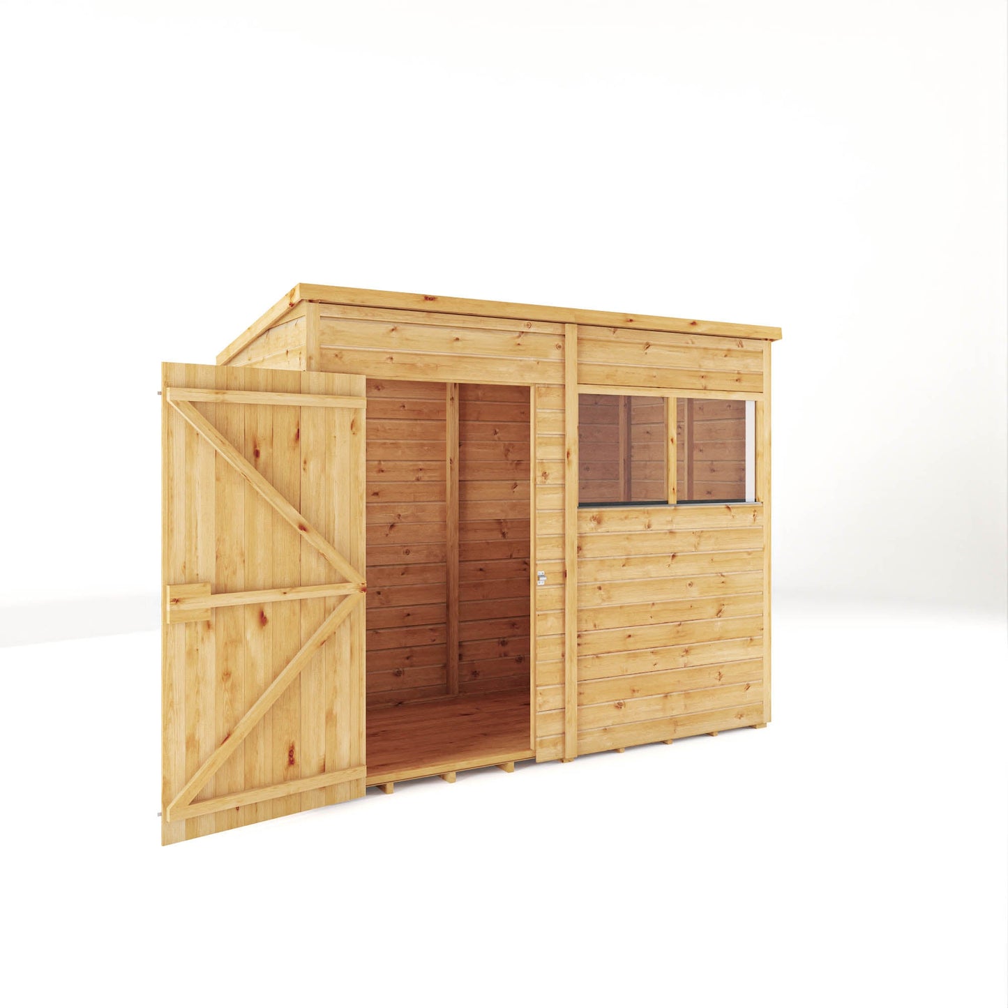 Mercia 8x4 Woodsman Shiplap Pent - Styrene