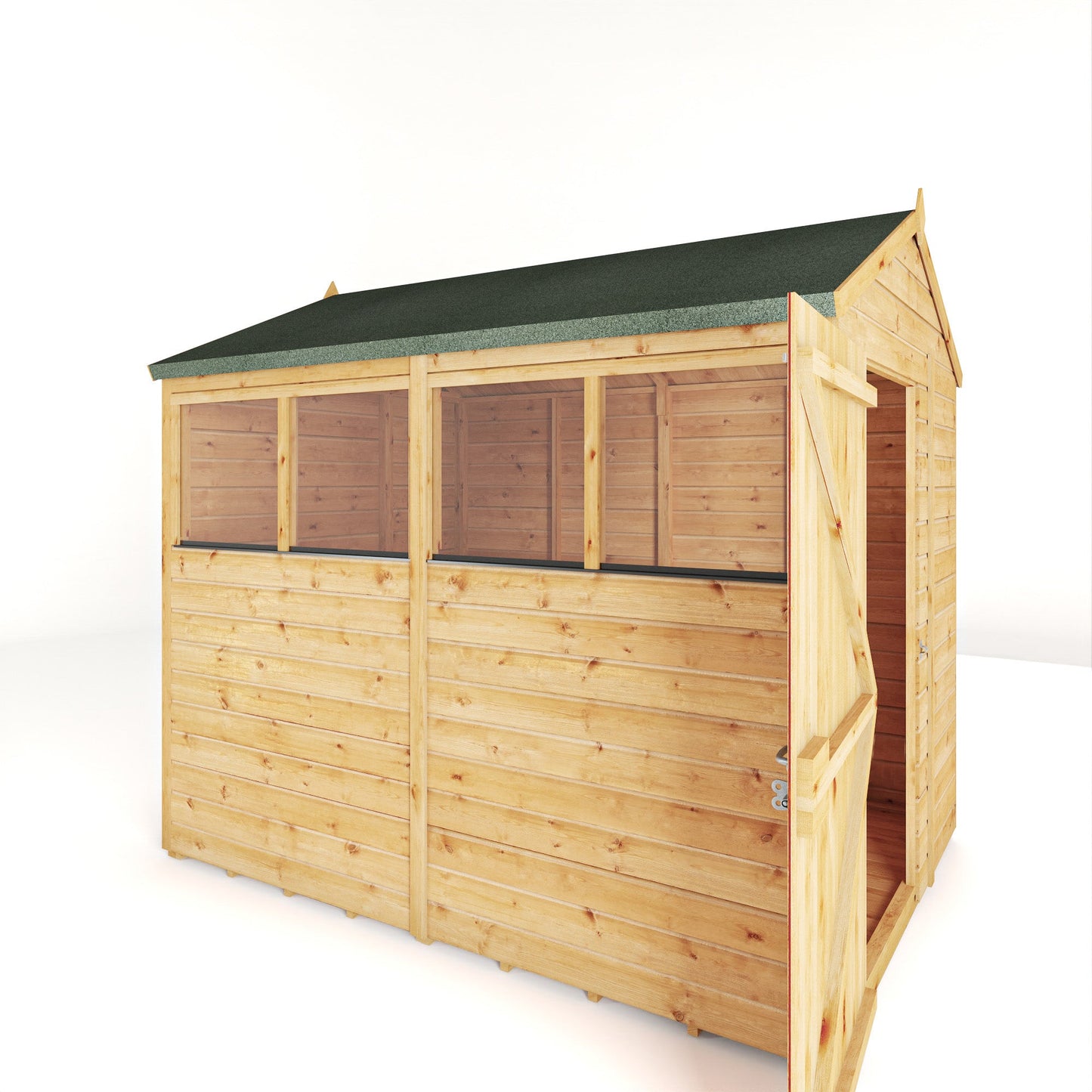 Mercia 8x6 Woodsman Shiplap Apex - Styrene