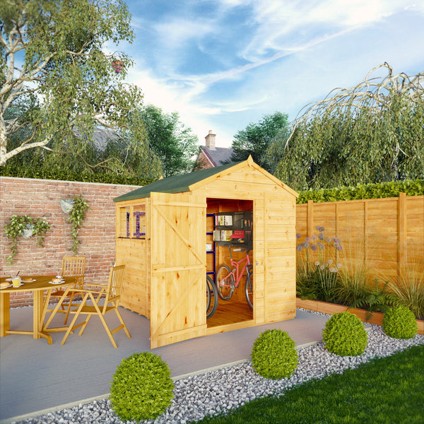 Mercia 8x6 Woodsman Shiplap Apex - Styrene
