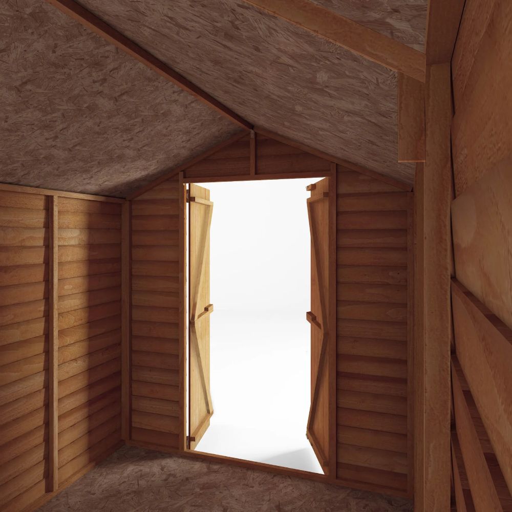 8x6 Value Overlap Apex - No Windows Shed