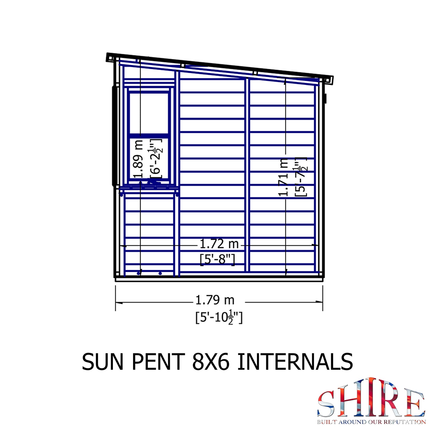 Shire Sun Pent 8x6