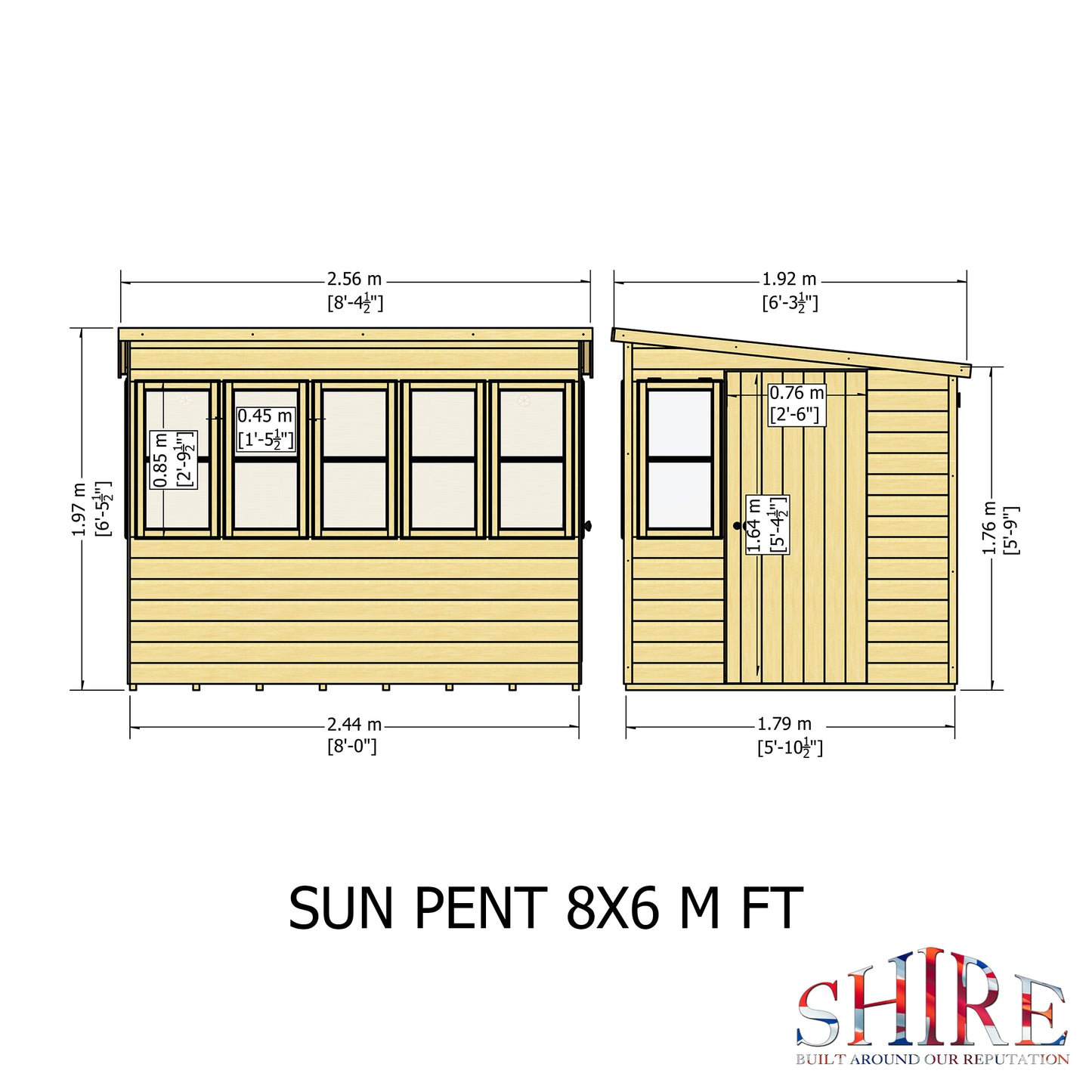 Shire Sun Pent 8x6