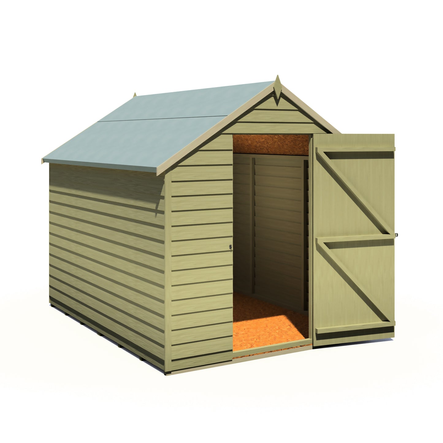 Shire Overlap 8x6 Single Door Value Pressure treated