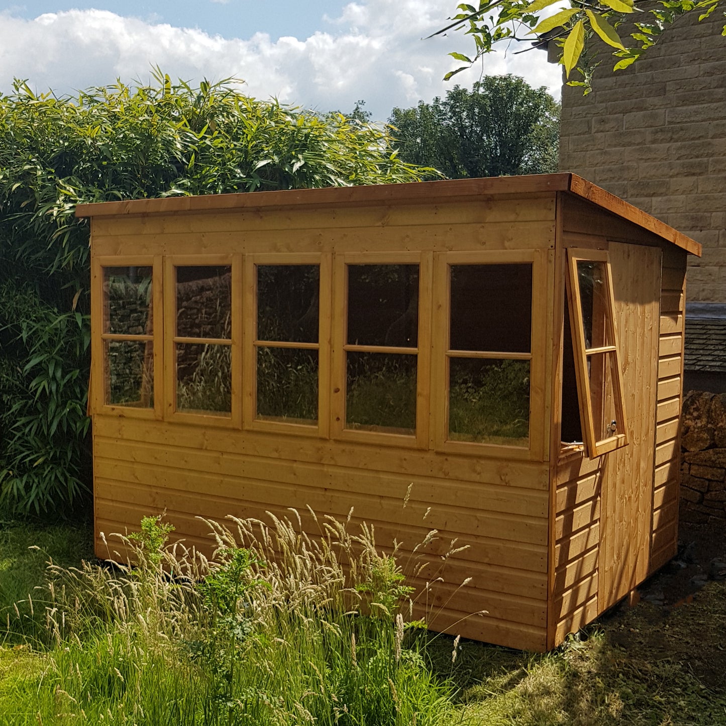 Shire Sun Pent 8x8 Double Door Shiplap Style B