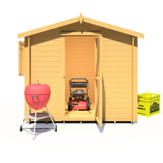 Shire Camelot 8x8 19mm Log Cabin