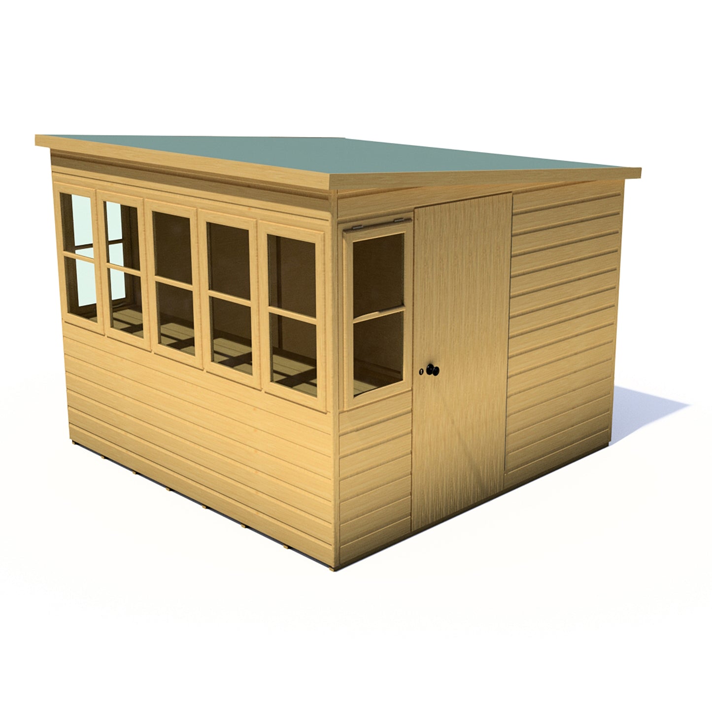 Shire Sun Pent 8x8 Double Door Shiplap Style B