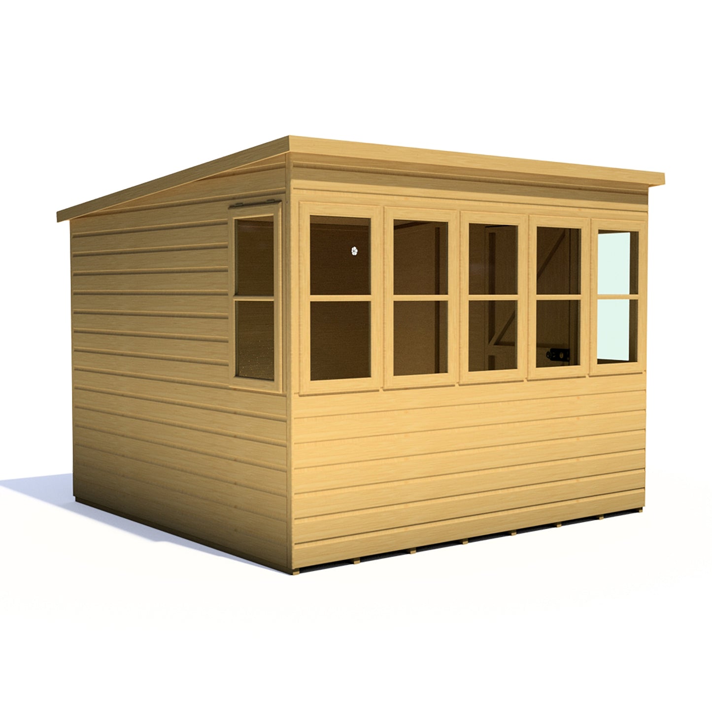 Shire Sun Pent 8x8 Double Door Shiplap Style B