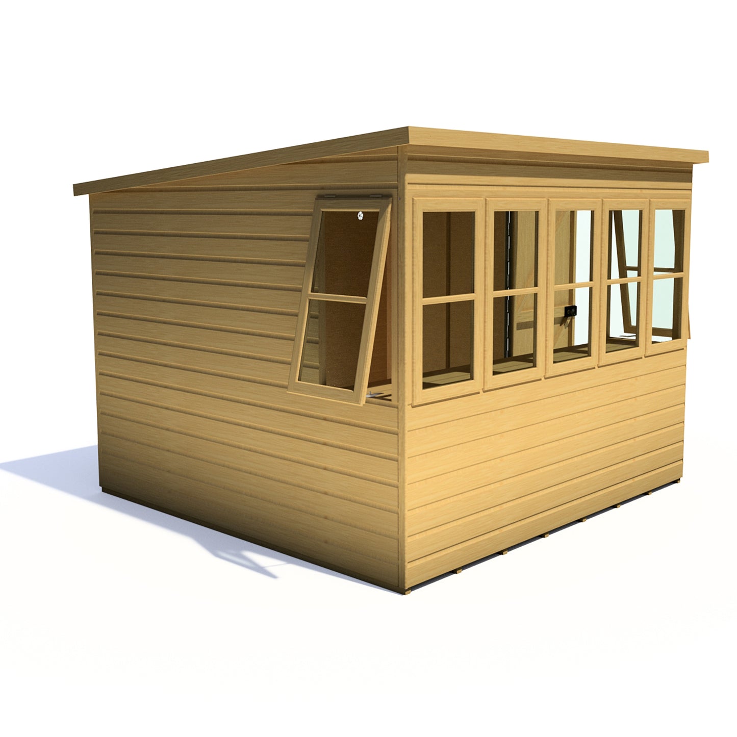 Shire Sun Pent 8x8 Double Door Shiplap Style B