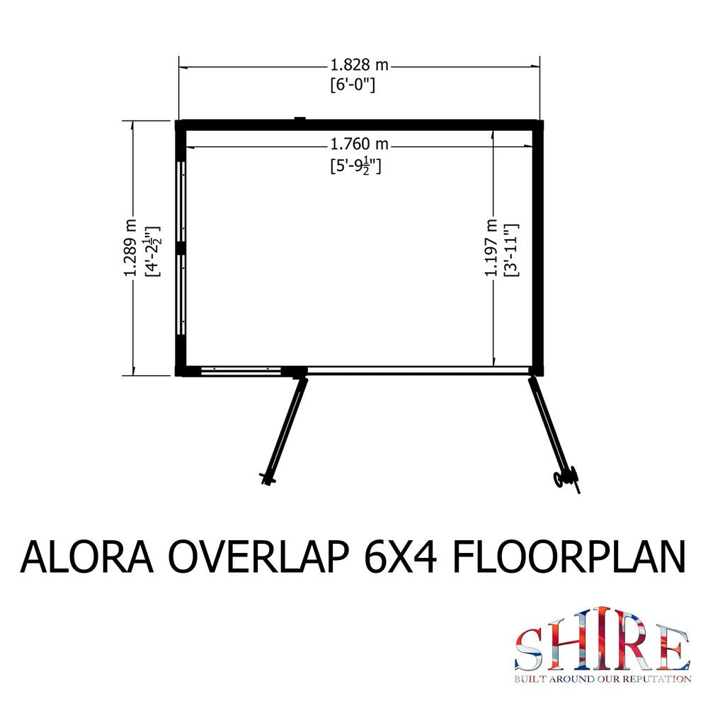 Shire Alora 6x4 Pent Summerhouse