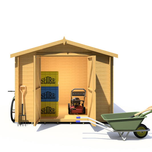Shire Bradley 9x9 19mm Log Cabin