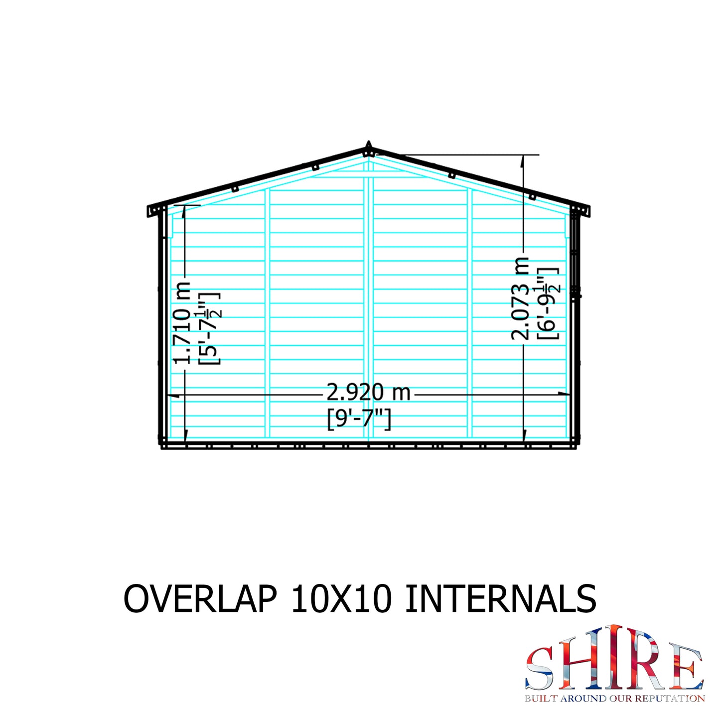 Shire Overlap Double Door 10x10 D/D