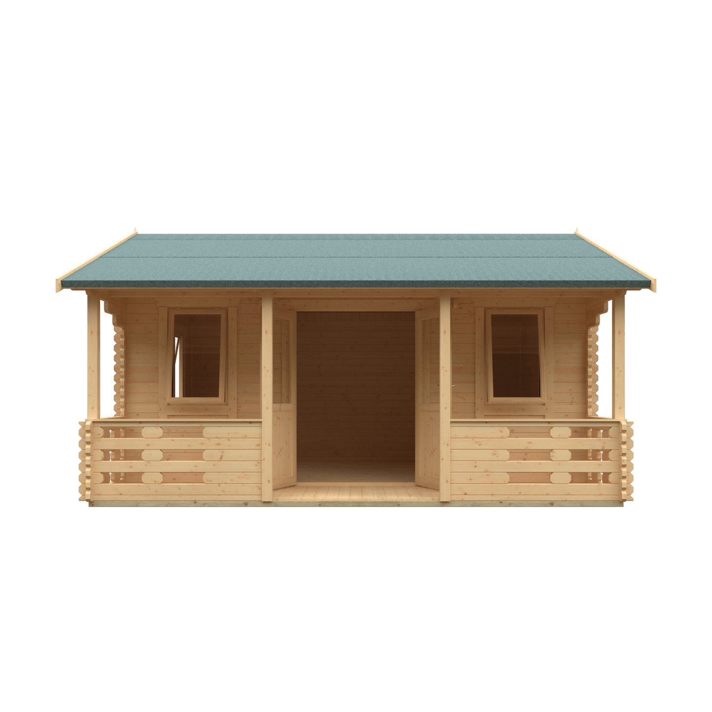 18x14 Adlington (inc. Veranda) 44mm Log Cabin