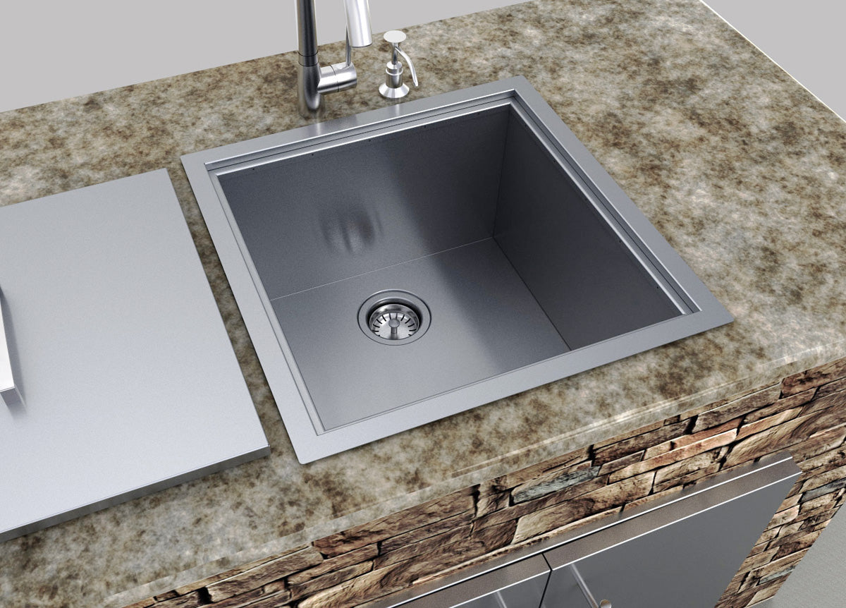 Sunstone Single Basin Sink with Cover