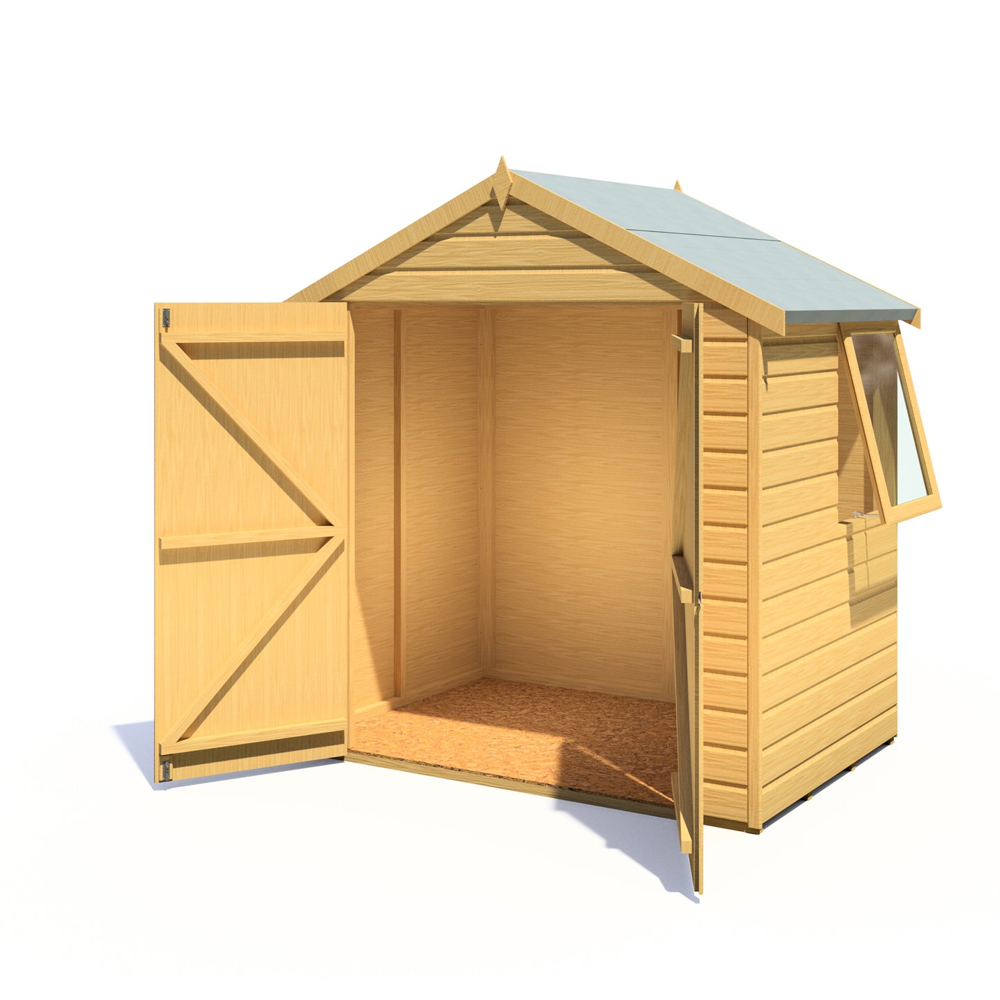 Shire Bute Shiplap Apex Double Door 4x6
