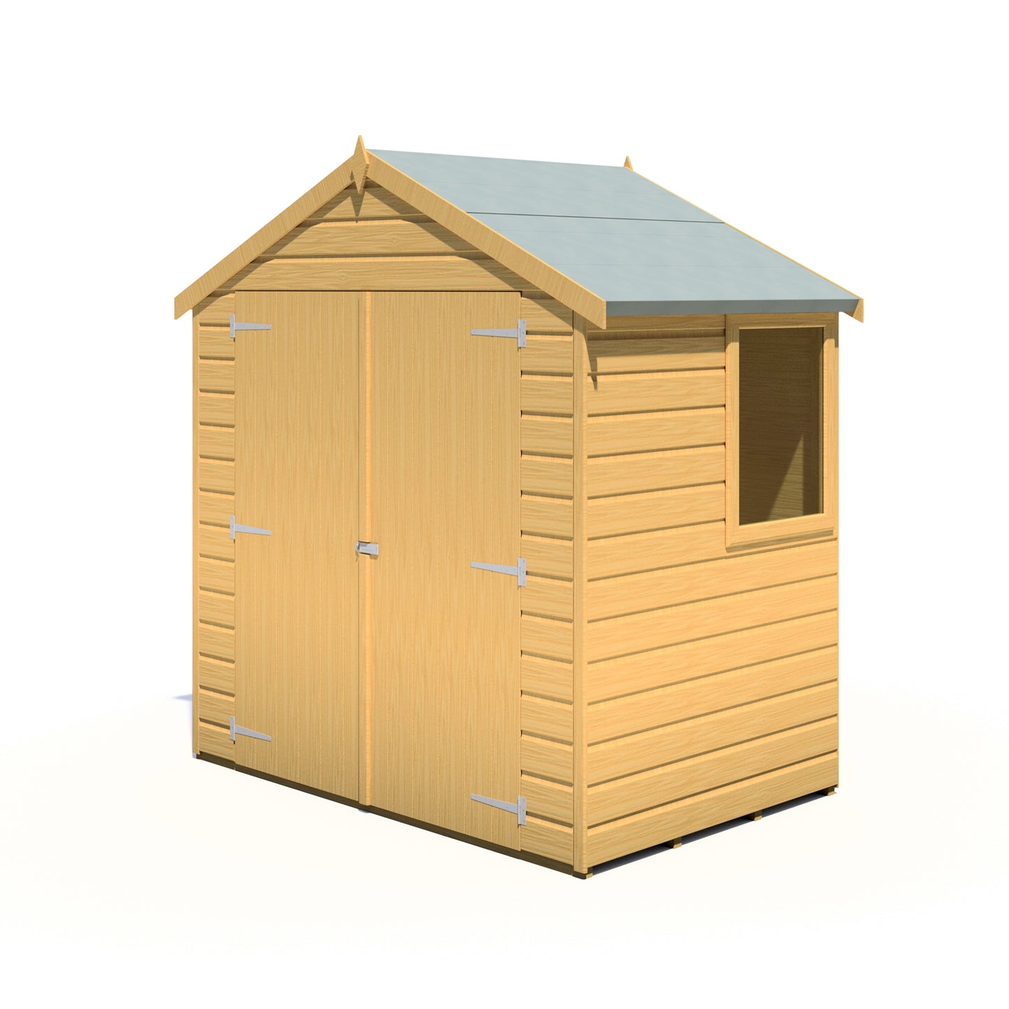 Shire Bute Shiplap Apex Double Door 4x6