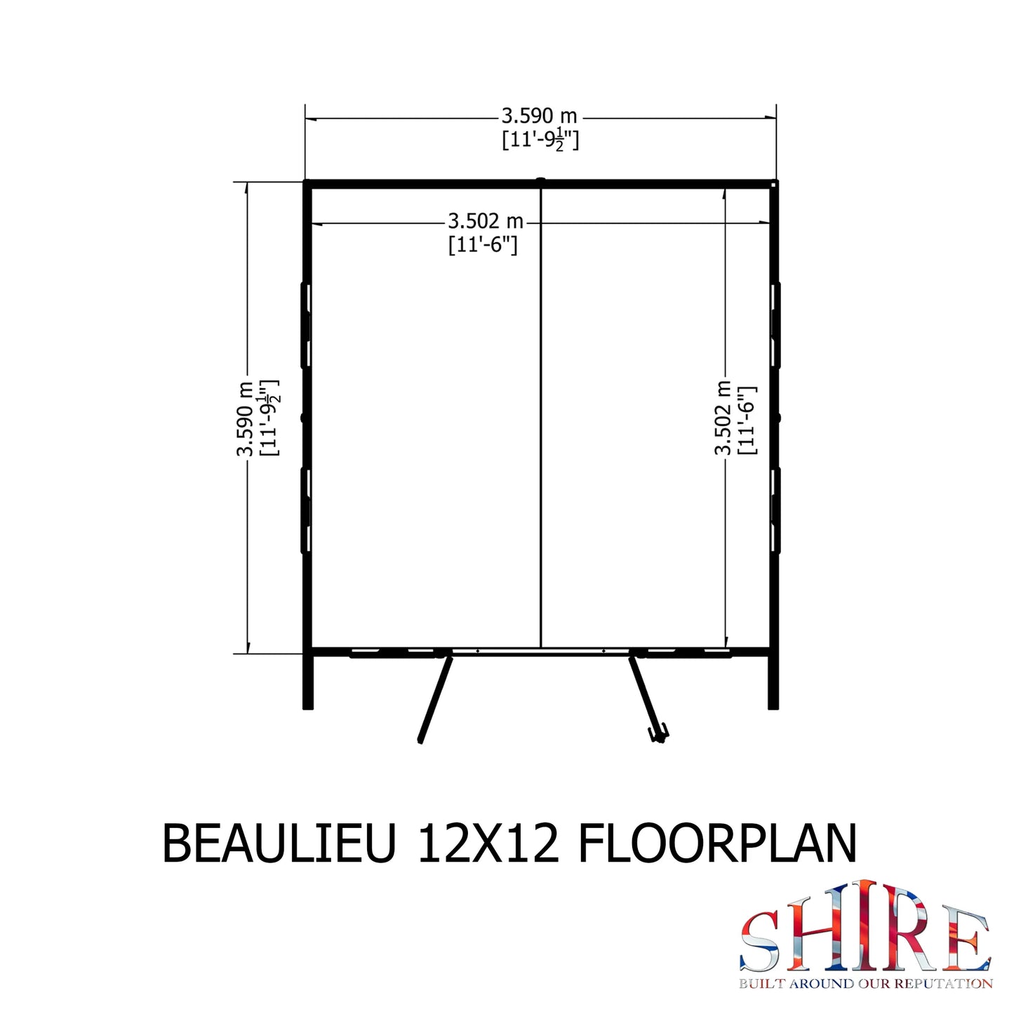 Shire Beaulieu 12x12 Shiplap