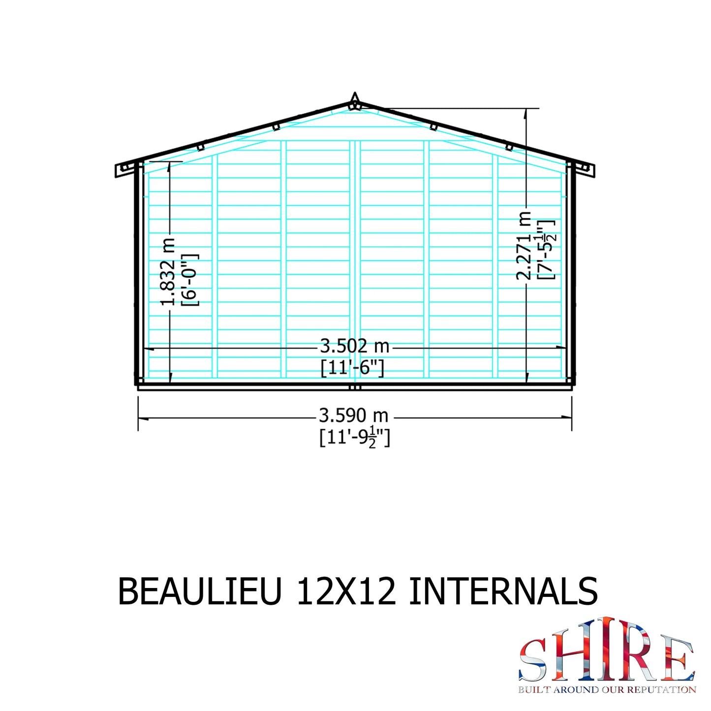 Shire Beaulieu 12x12 Shiplap