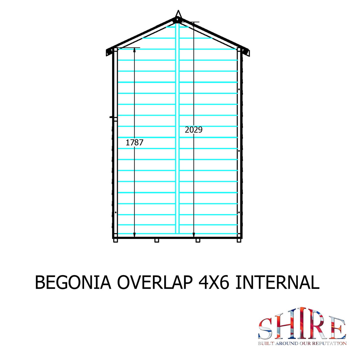 Shire Overlap 6x4 SD Reverse Apex 6x4