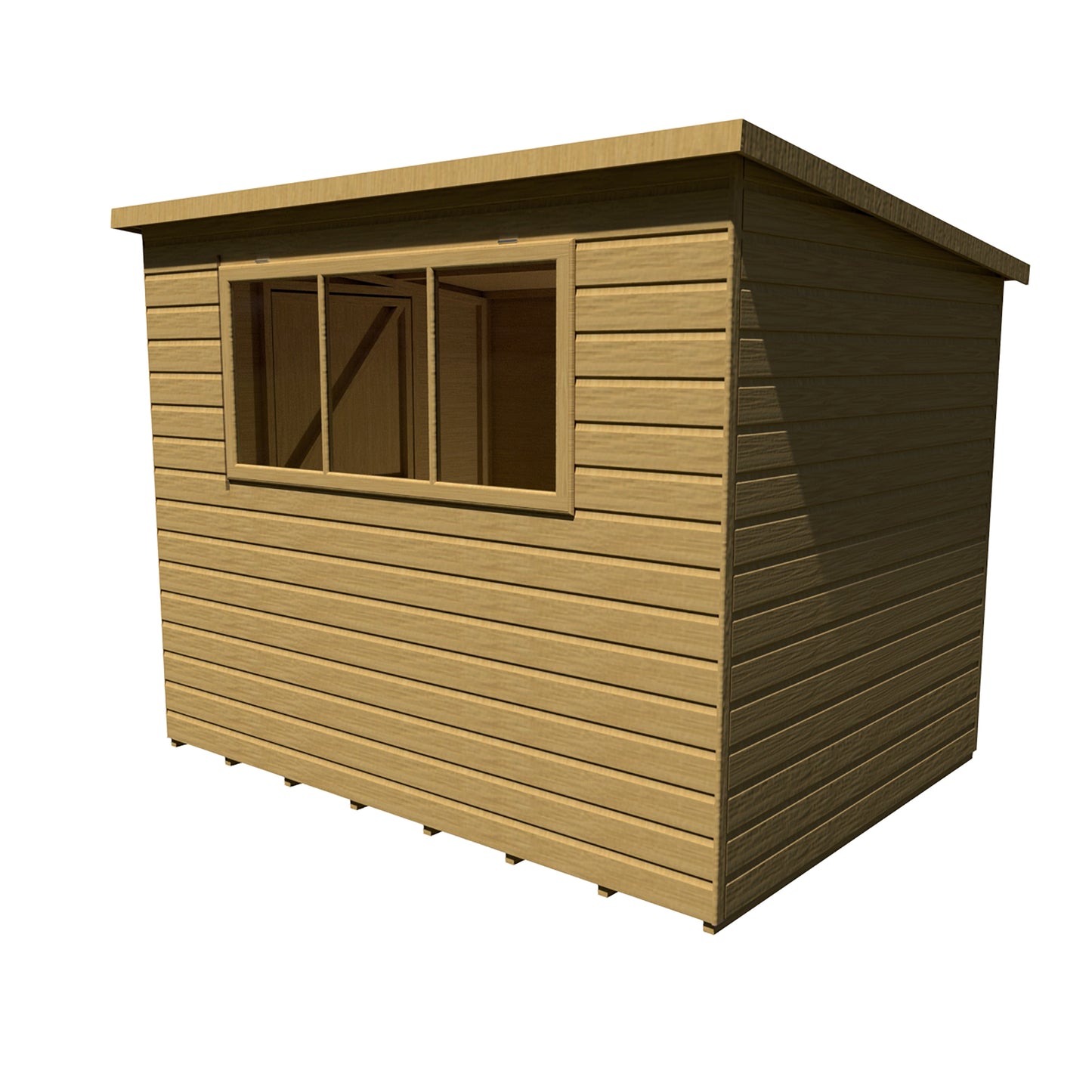 Shire Caldey Single Door 8x6 Loglap Style A