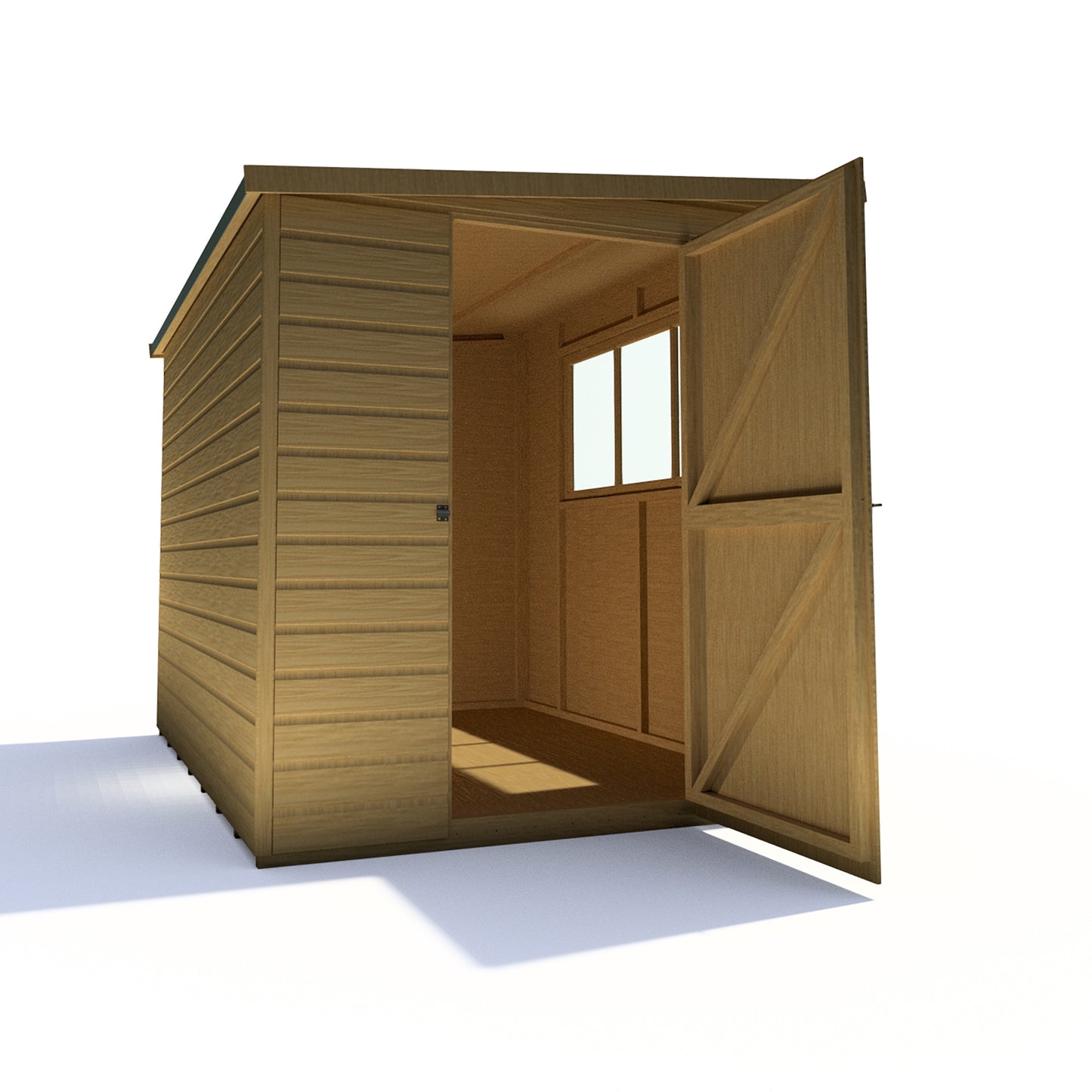 Shire Caldey Single Door 8x6 Loglap Style A