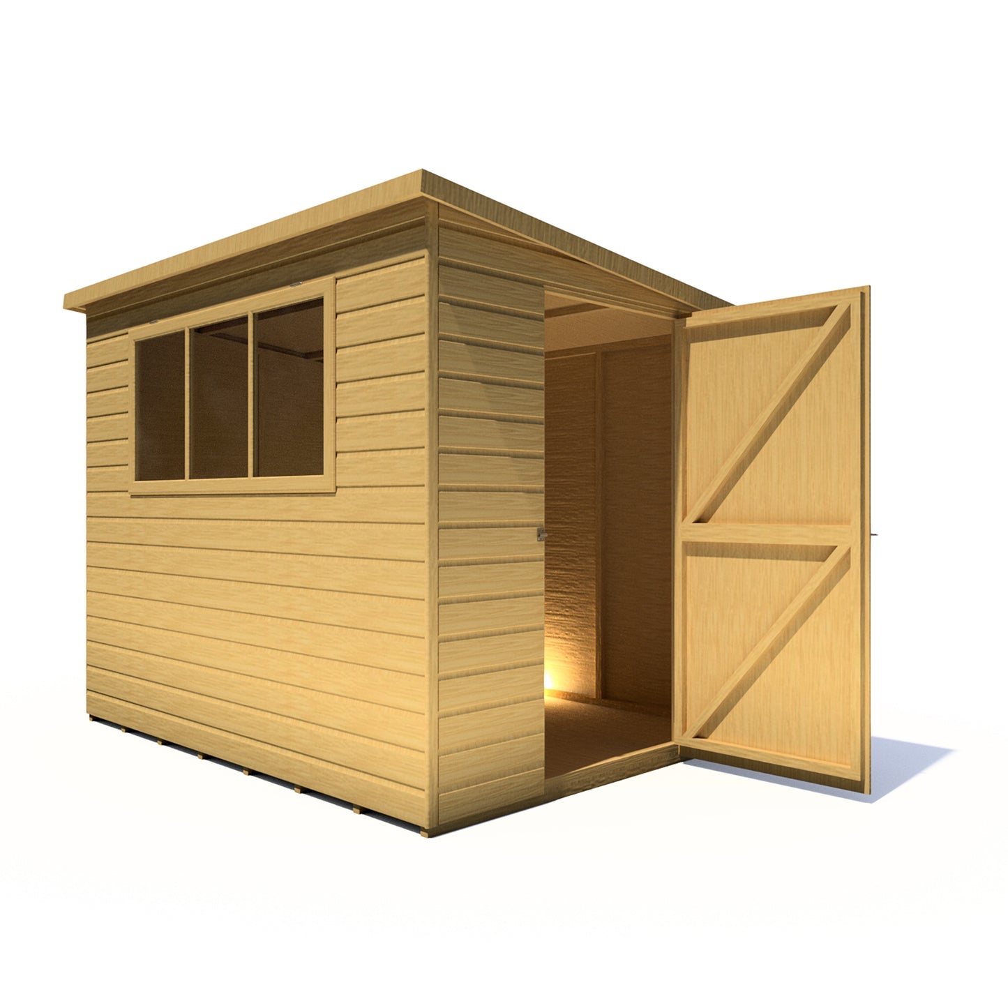 Shire Caldey Single Door 8x6 Shiplap Style B