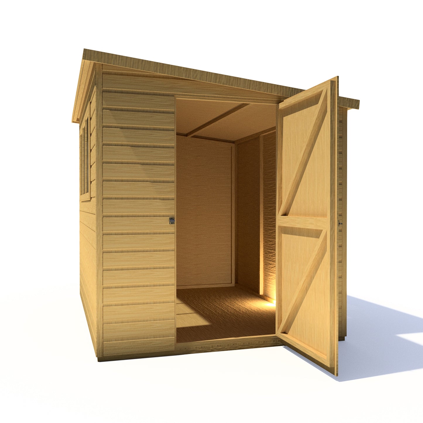Shire Caldey Single Door 8x6 Shiplap Style B