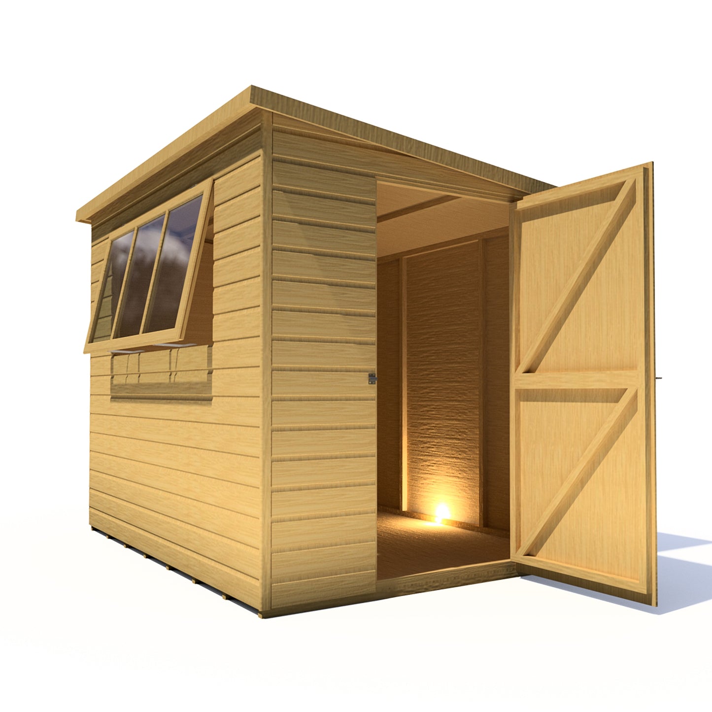 Shire Caldey Single Door 8x6 Shiplap Style B