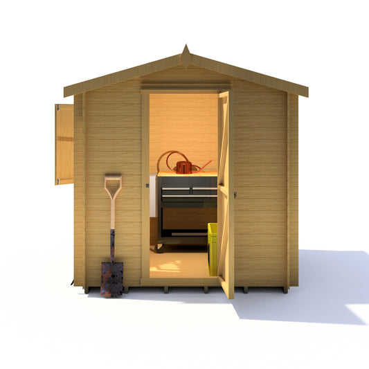 Shire Camelot 7x7 19mm Log Cabin