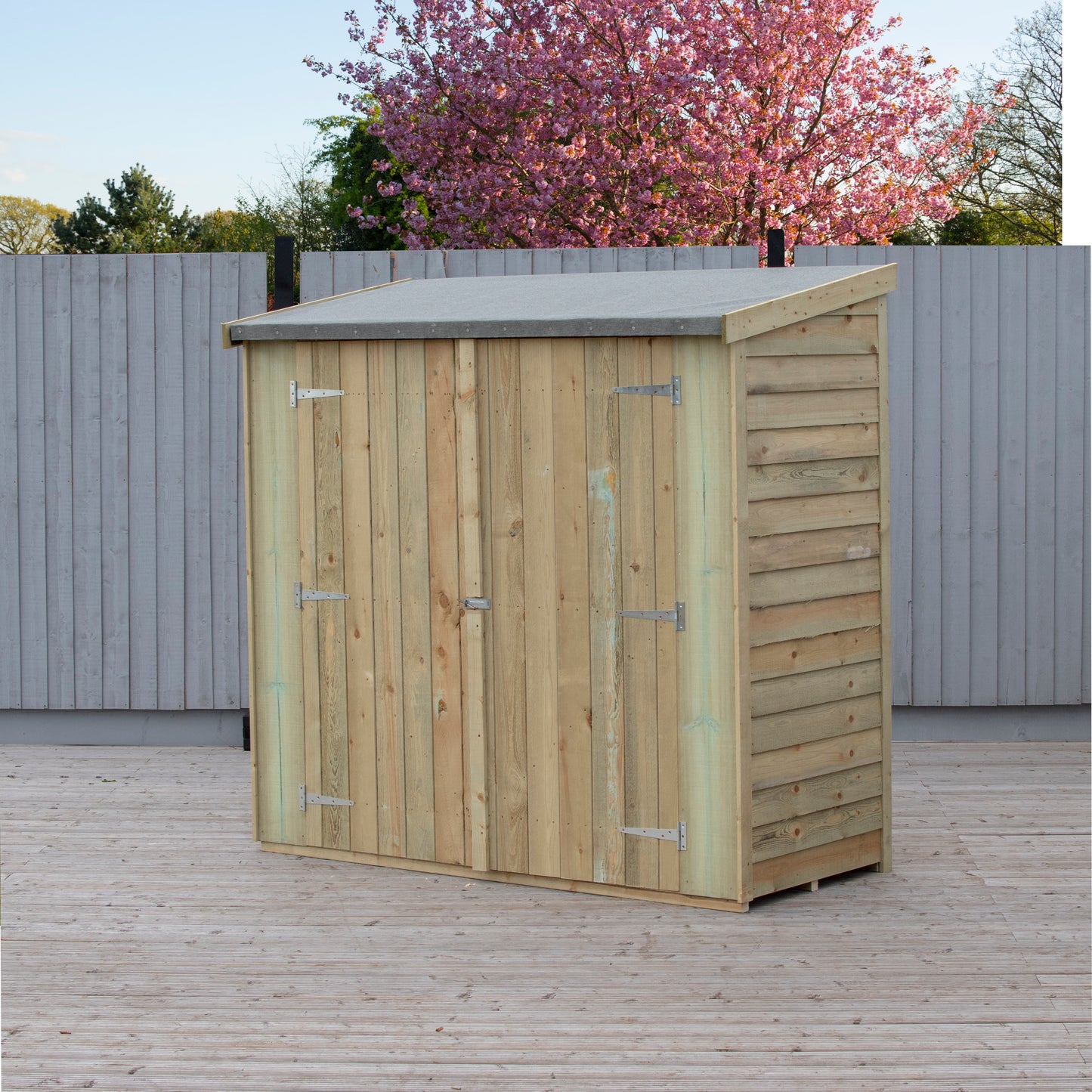 Shire Overlap Pressure Treated Pent 6x3 Double Door