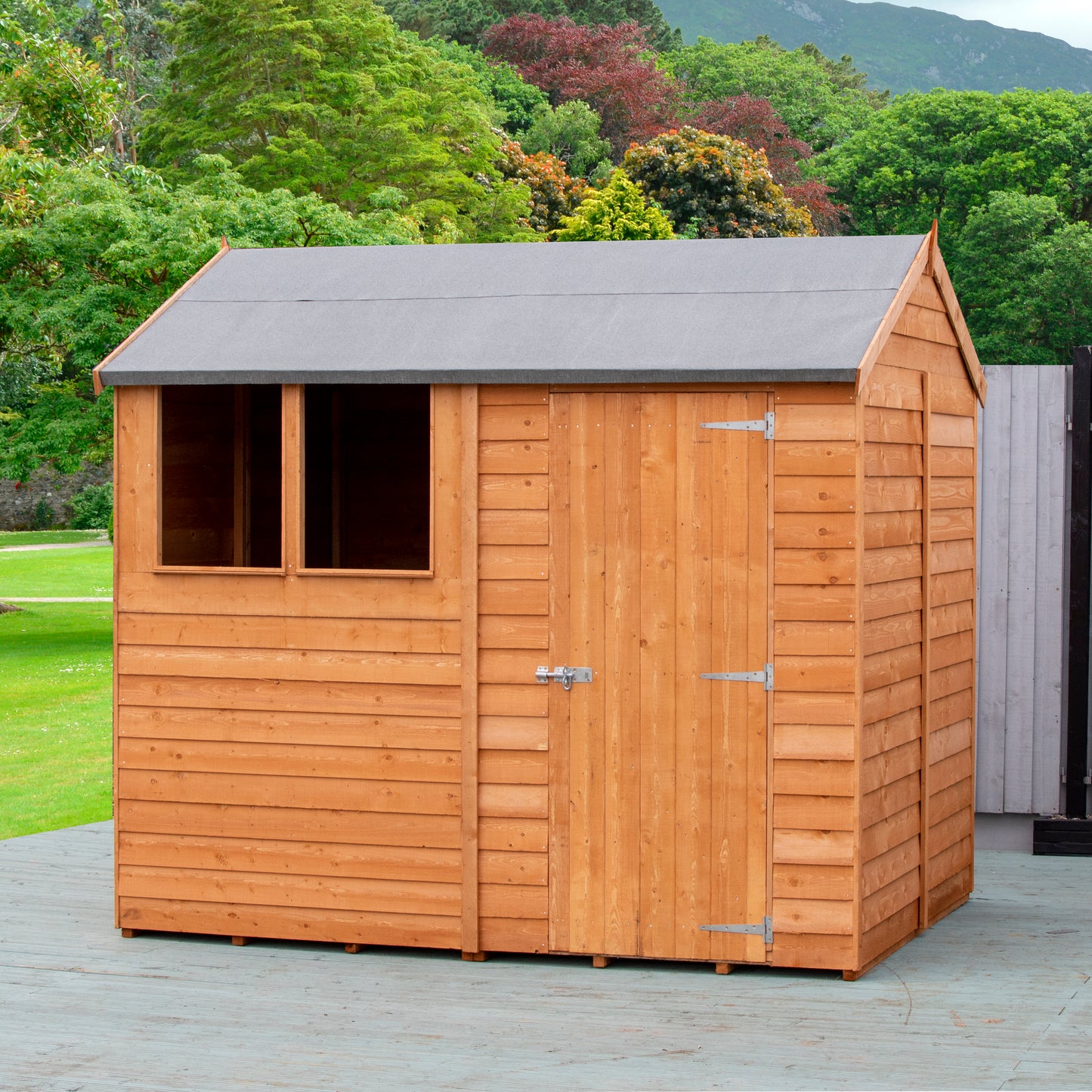 Shire Overlap 8x6 Single Door Reverse Apex Amaryllis 8x6