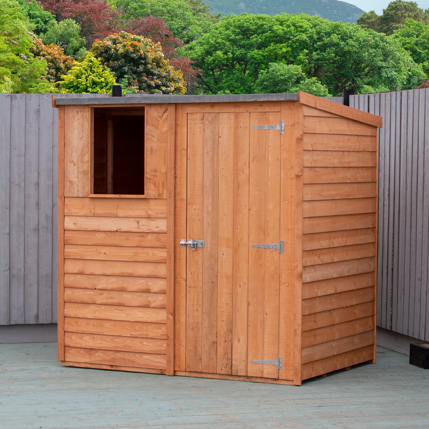 Shire Overlap Pent 6x4 Single Door 6x4