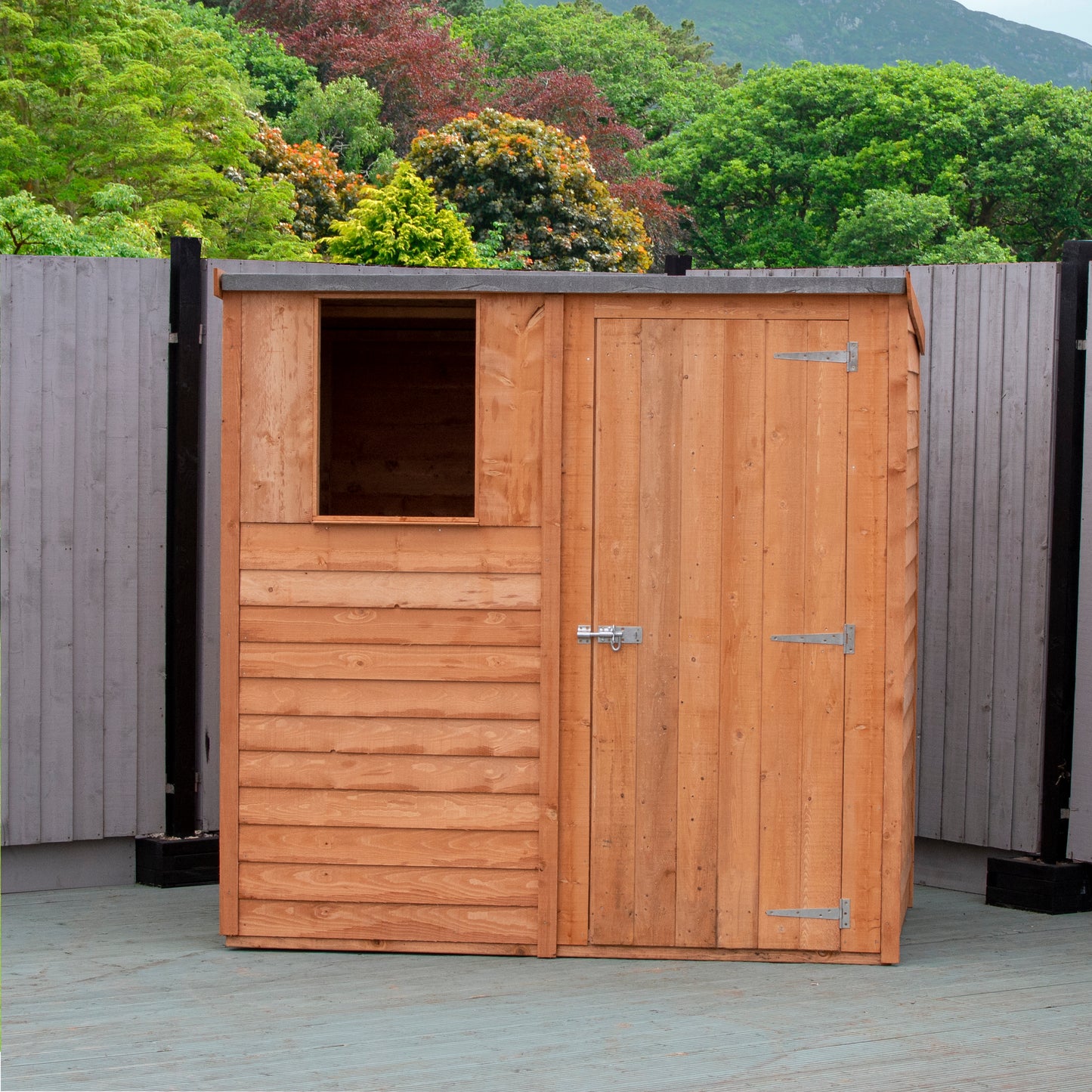 Shire Overlap Pent 6x4 Single Door 6x4