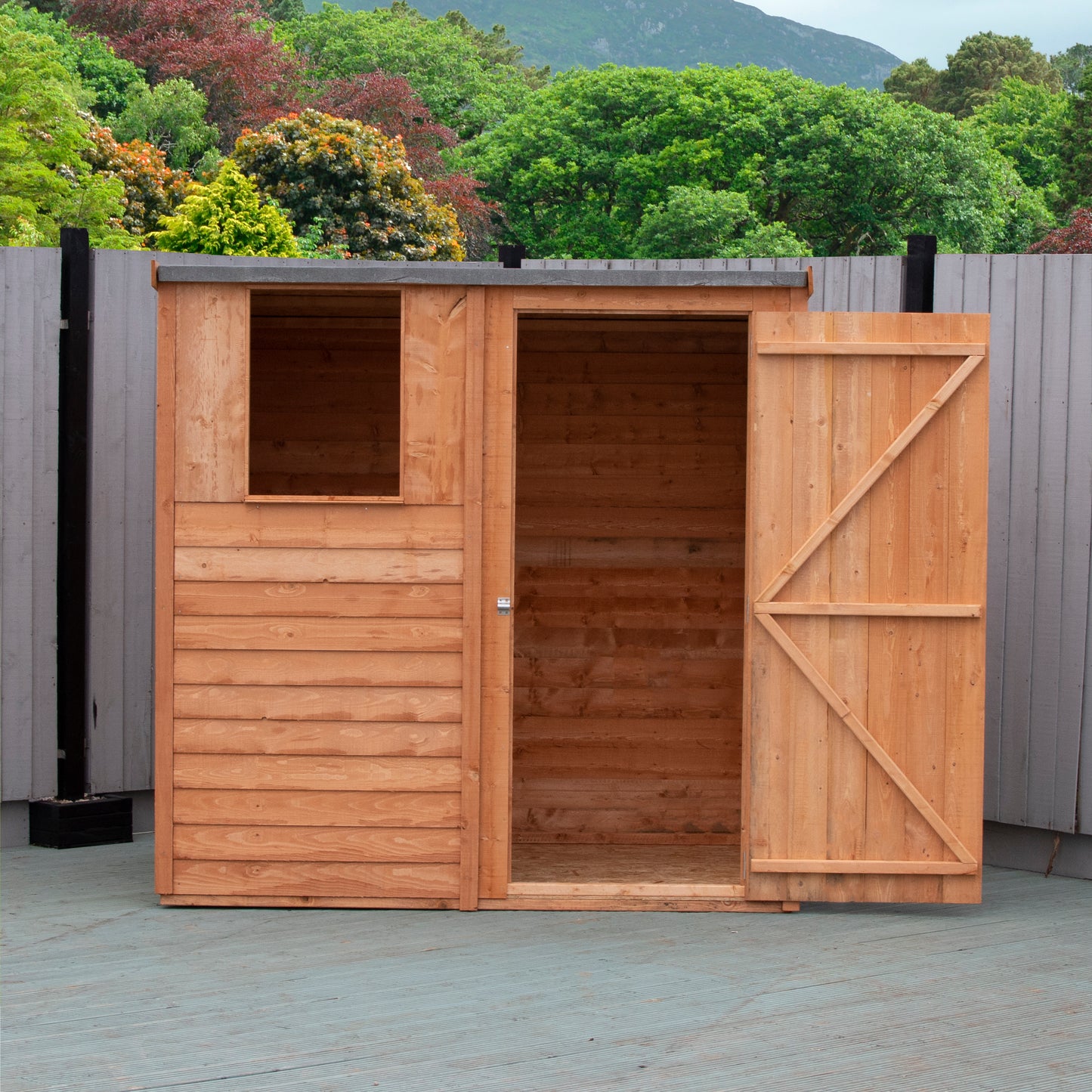 Shire Overlap Pent 6x4 Single Door 6x4