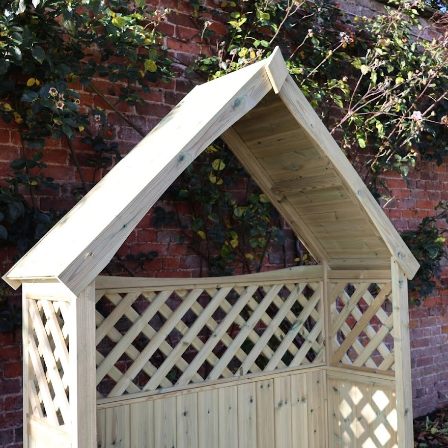 Churnet Valley Daisy Trellis Storage Arbour Sits 3