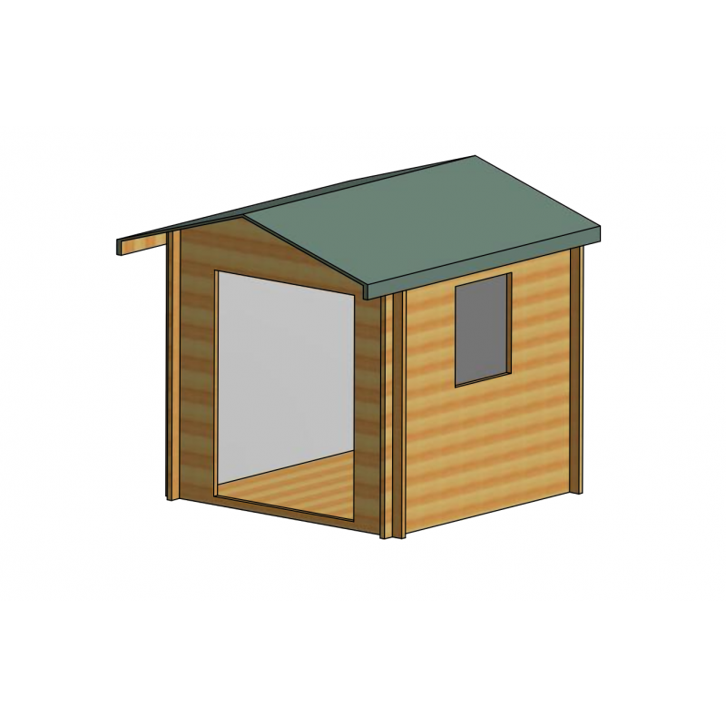 Shire Dalby 8Gx6 Log Cabin (28mm - 70mm Logs)