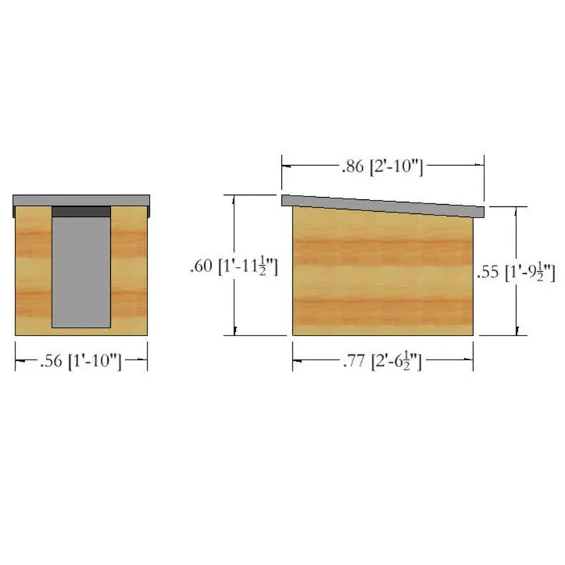 Shire Pent Kennels Shiplap Small