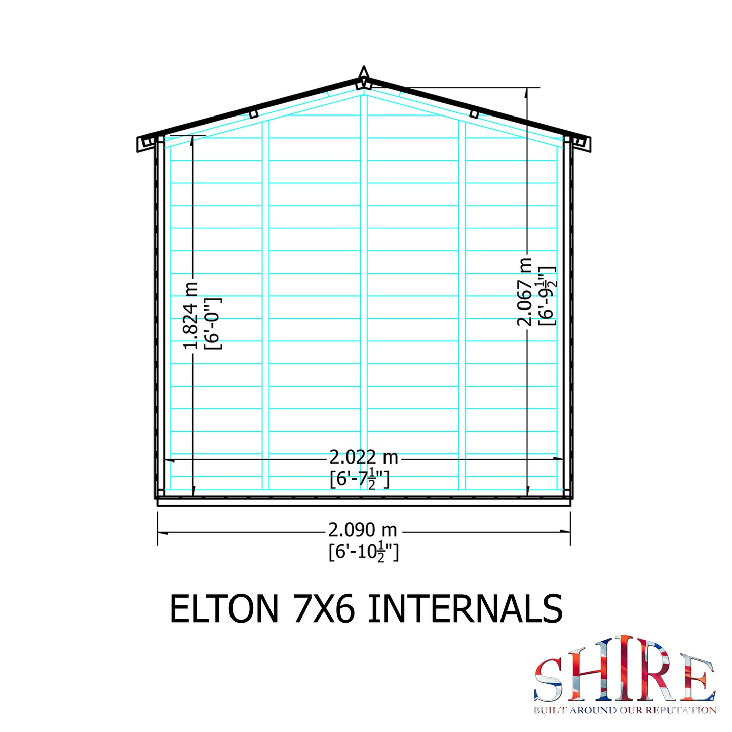 Shire Elton 7x6 Shiplap