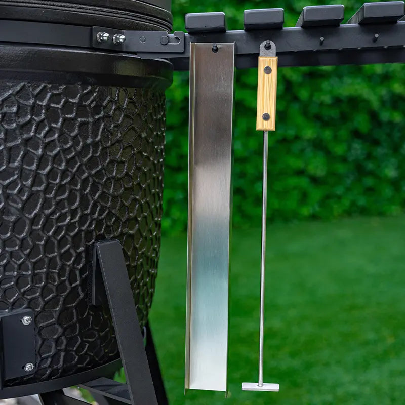 GRLLR Ember Pro Shiny Black Kamado BBQ with Trolley