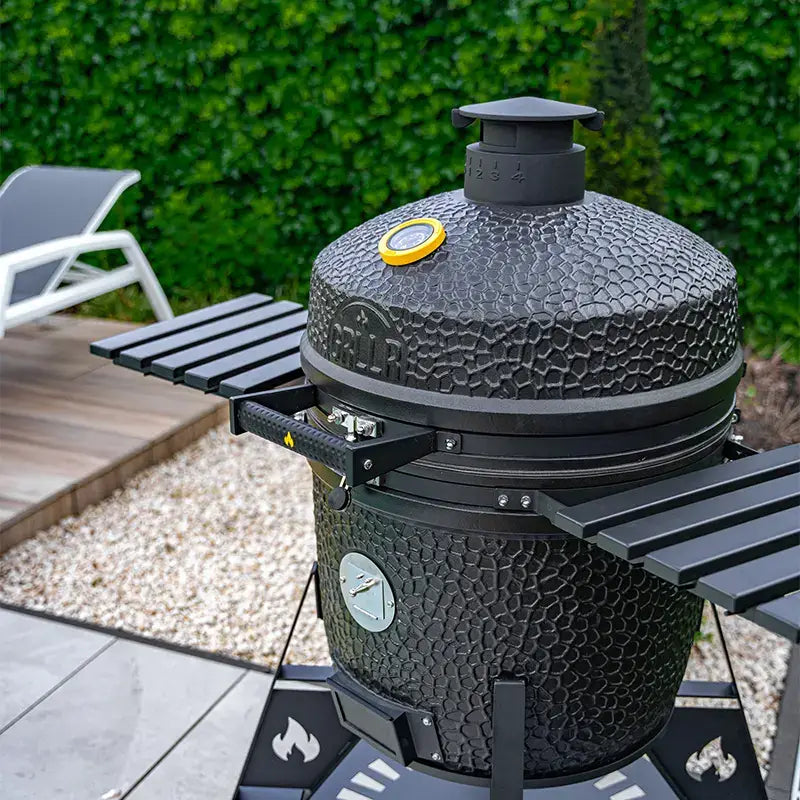 GRLLR Ember Pro Kamado Grill | Matte Black including Trolley