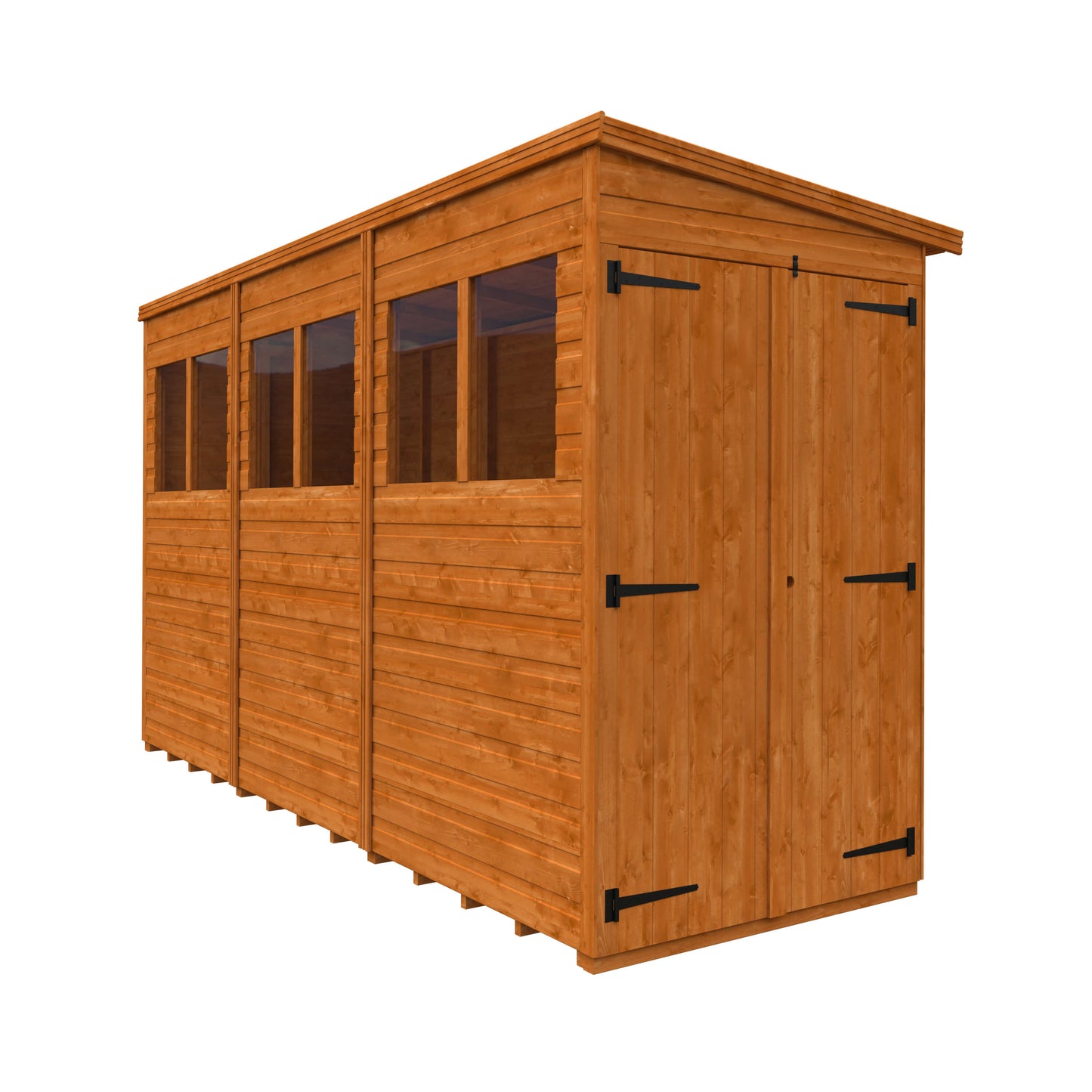 12x4 Double Door Flex Pent