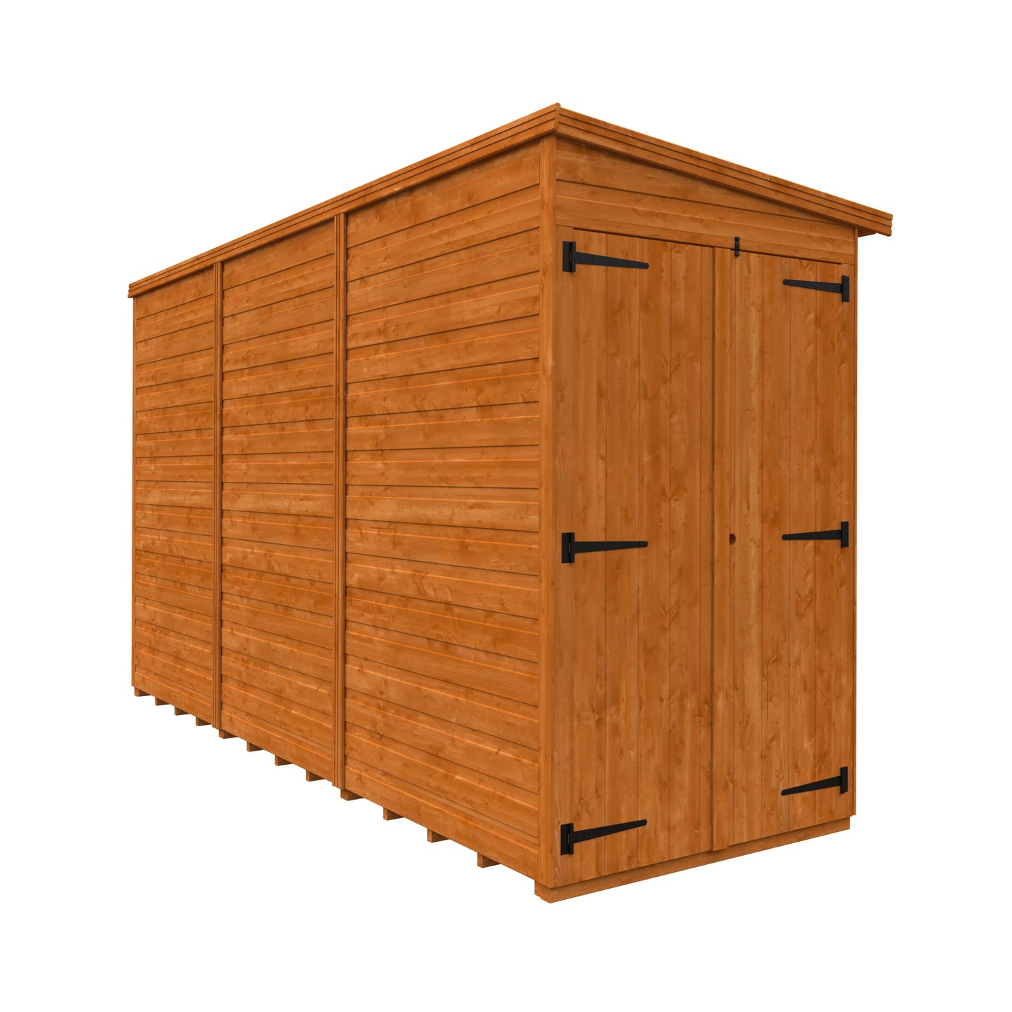 12x4 Double Door Windowless Flex Pent