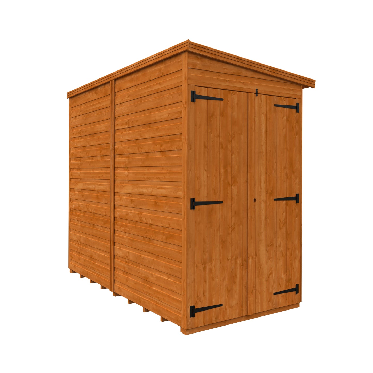8x4 Double Door Windowless Flex Pent