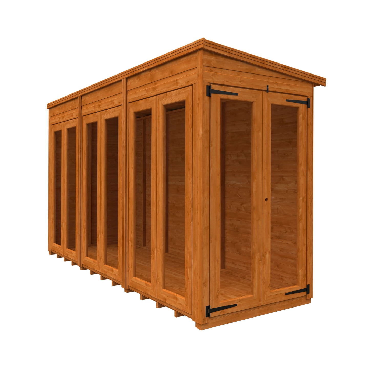 12x4 Full Pane Flex Pent Summerhouse