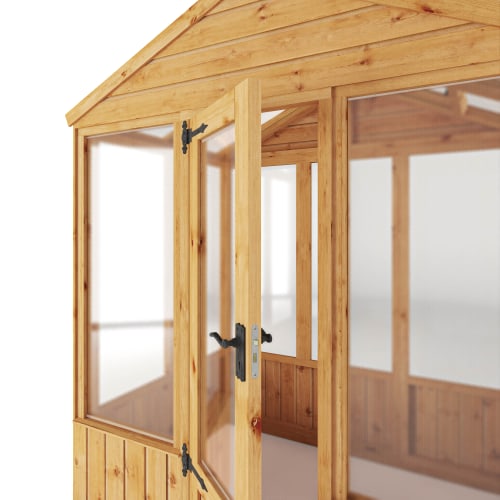 Mercia 4 x 6 Woodsman Apex Greenhouse - Polycarbonate